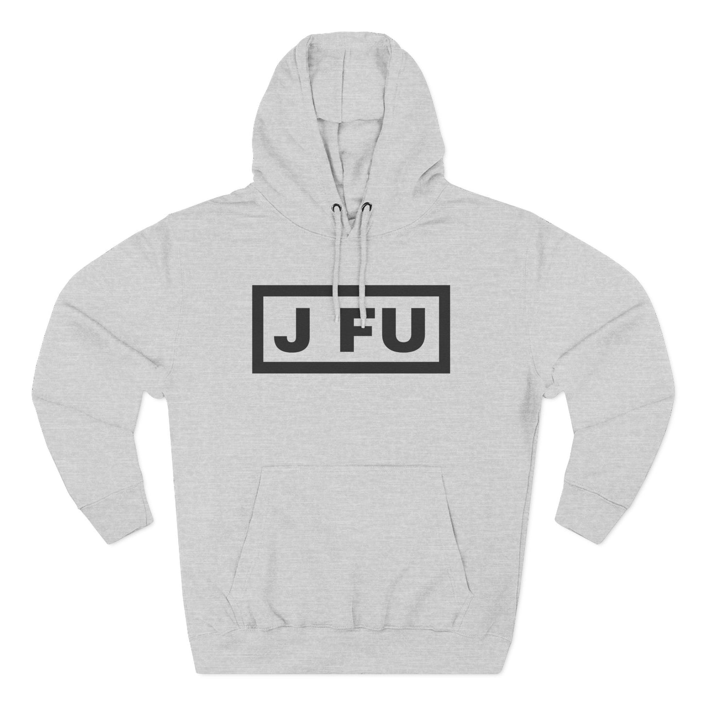 J FU Classic Premium Hoodie — Large Black Logo