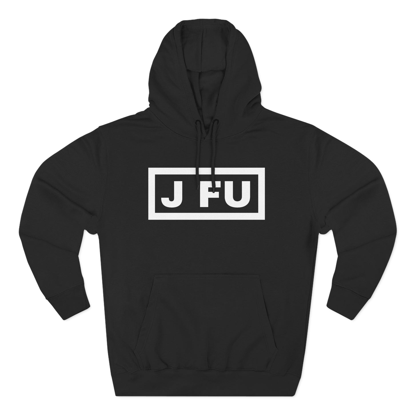 J FU Classic Premium Hoodie — Large White Logo