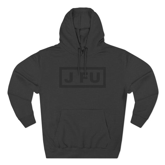 J FU Classic Premium Hoodie — Large Black Logo